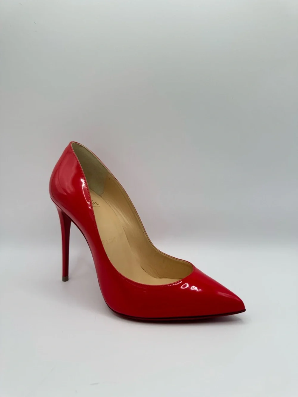 Christian Louboutin Kate 100 Patent Leather Red Pump Size 36 Excellent - Picture 6 of 9
